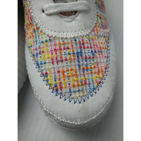 Zodiac Woman 9M Cooper Rainbow Multi Color Weave Lace Up Shoes - Picture 12 of 12